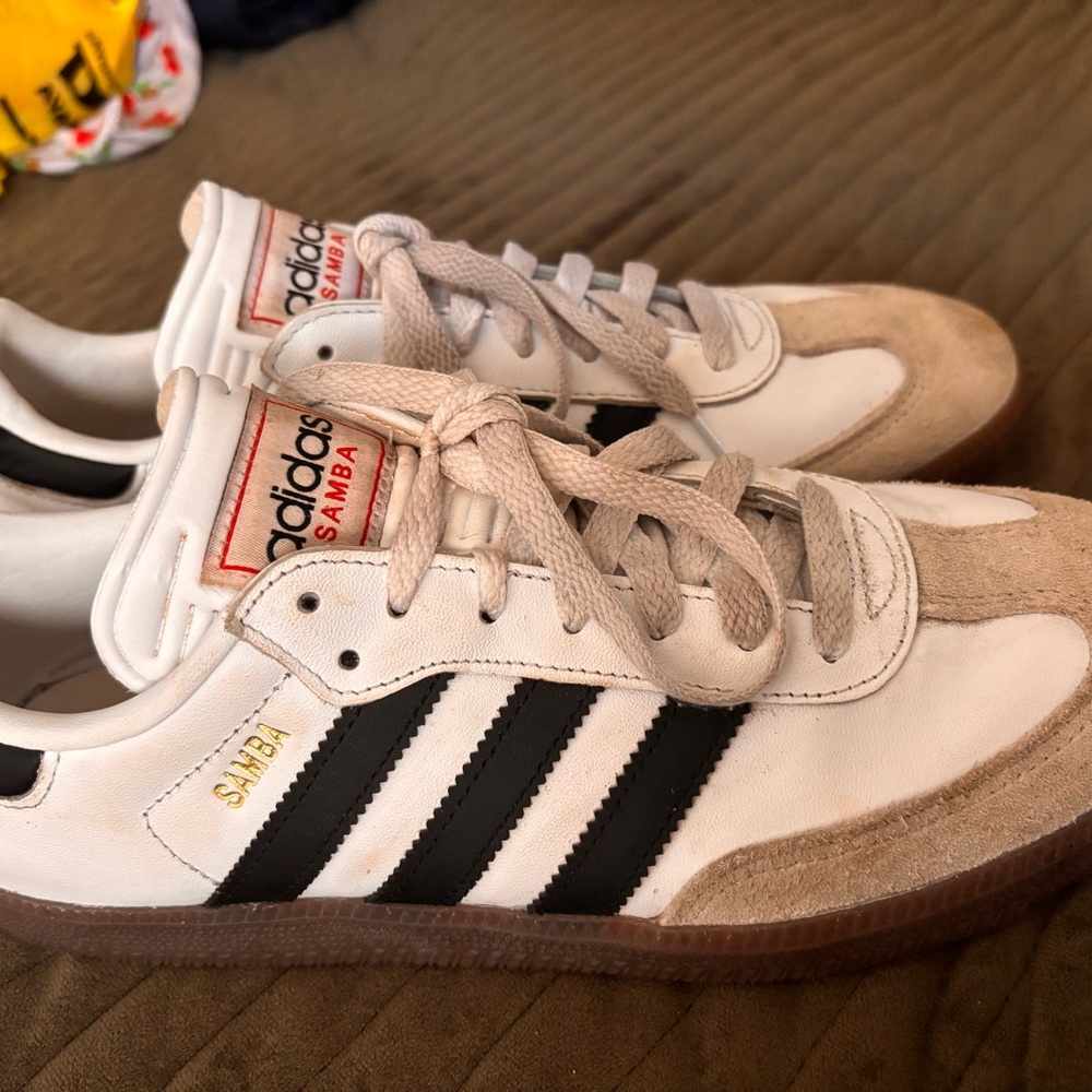 Adidas Samba White and Black Sneakers